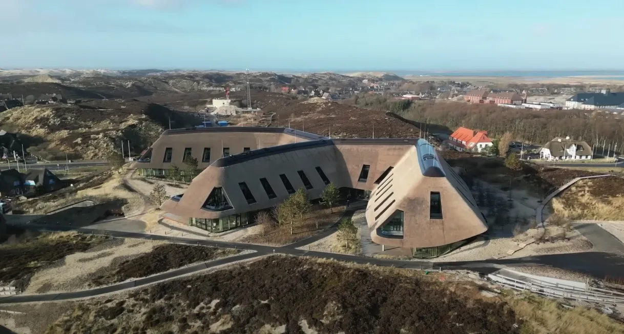 Der Lanserhof auf Sylt aus der Luft
