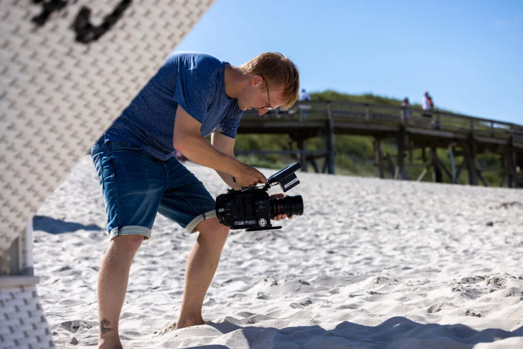 Dreh der Sylter Filmmanufaktur am Strand von Sylt