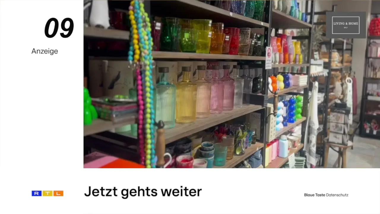 Countdown-Spot für Living und Home Sylt im Programm von RTL